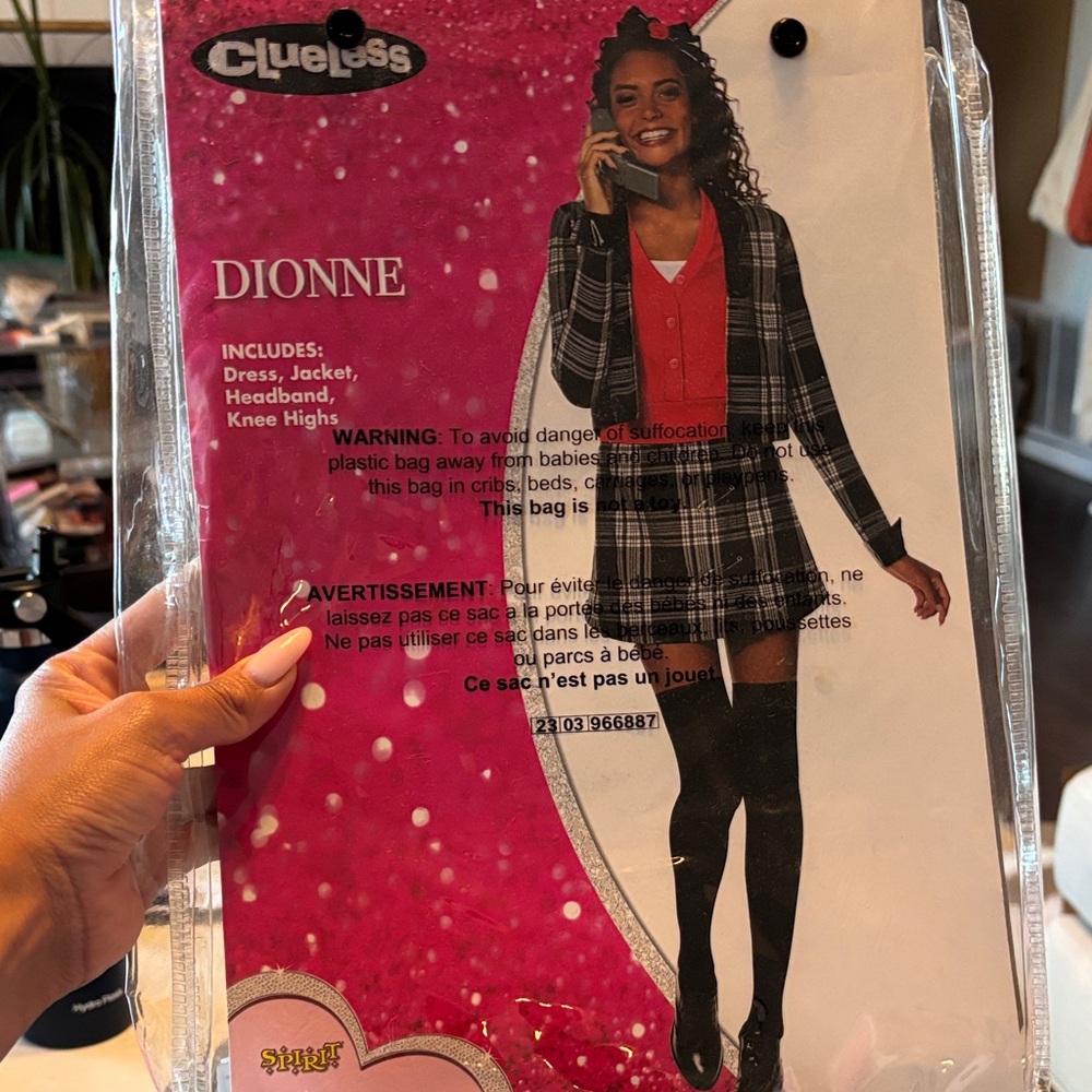 Clueless Dionne Costume with Plaid Jacket and Dress